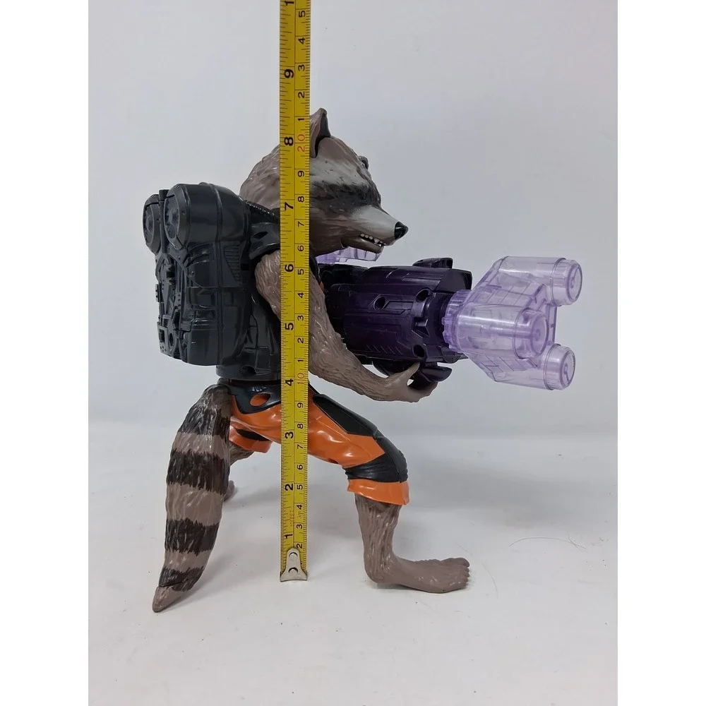Marvel Guardians of the Galaxy Rocket Raccoon Talks and Moves Works Great. V